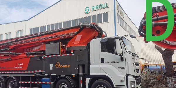 泵車車身懸空，緩解泵送帶來的沖擊